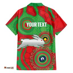 Rabbitohs NAIDOC Week 2026 Personalised Hawaiian Shirt 50 Years of Deadly Aboriginal Art LT14