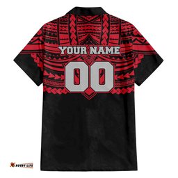 Personalized Essendon Bombers Hawaiian Shirt Polynesian Tribal Pattern Heritage Football TS04