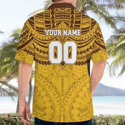 Personalized Hawthorn Hawks Hawaiian Shirt Polynesian Tribal Pattern Heritage Football TS04