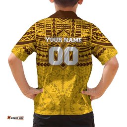 Personalized Hawthorn Hawks Hawaiian Shirt Polynesian Tribal Pattern Heritage Football TS04