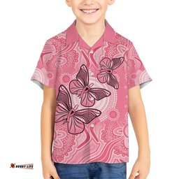 Personalized Pink Butterfly Spirit Hawaiian Shirt Australias Breast Cancer Awareness LT9
