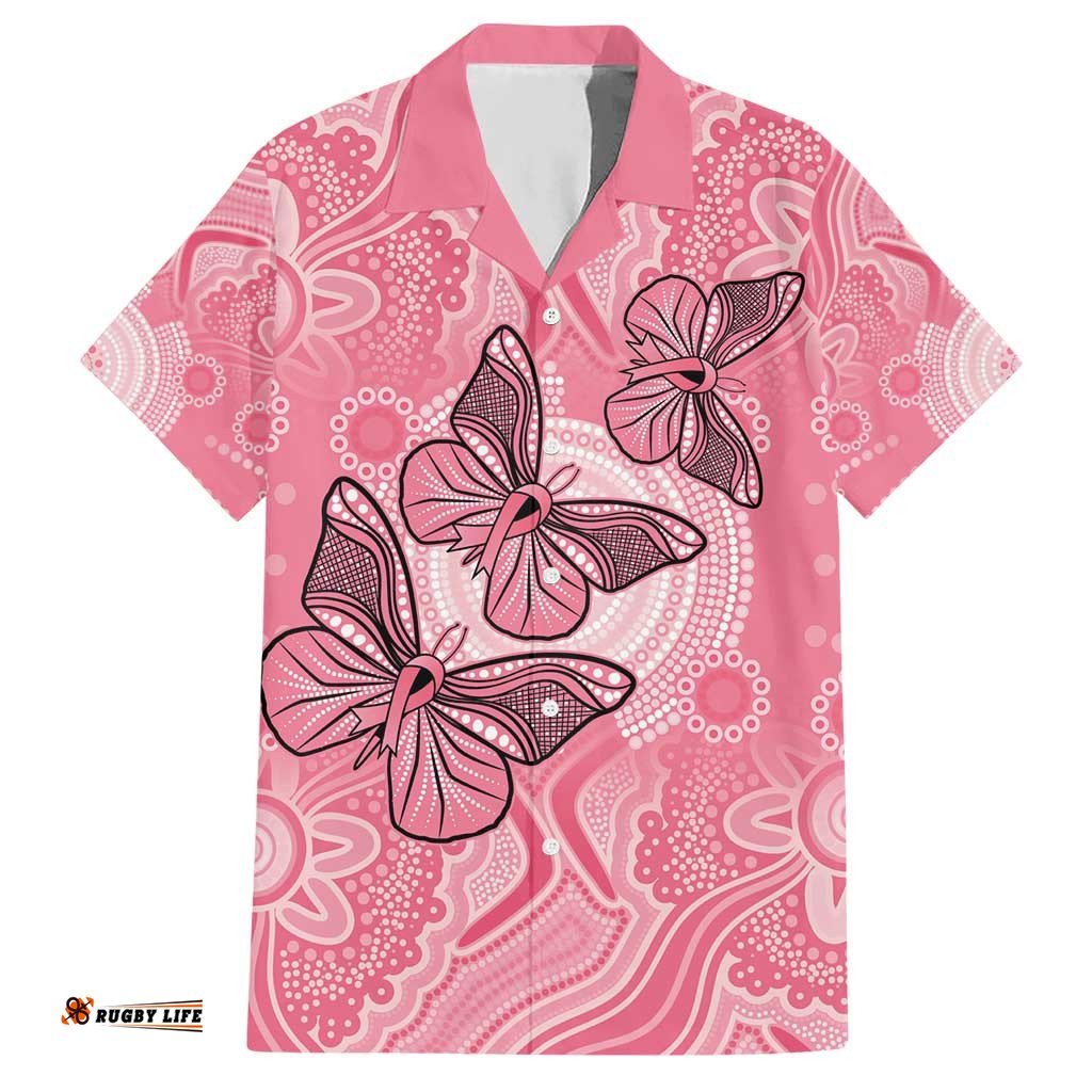 Personalized Pink Butterfly Spirit Hawaiian Shirt Australias Breast Cancer Awareness LT9