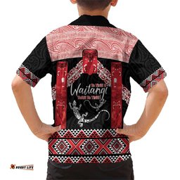 Toitu Te Tiriti O Waitangi Hawaiian Shirt Maori Wharenui With Taniko Motifs LT14
