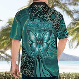 Personalised Ovarian Cancer Awareness Hawaiian Shirt This Is What A Fighter Looks Like DT05