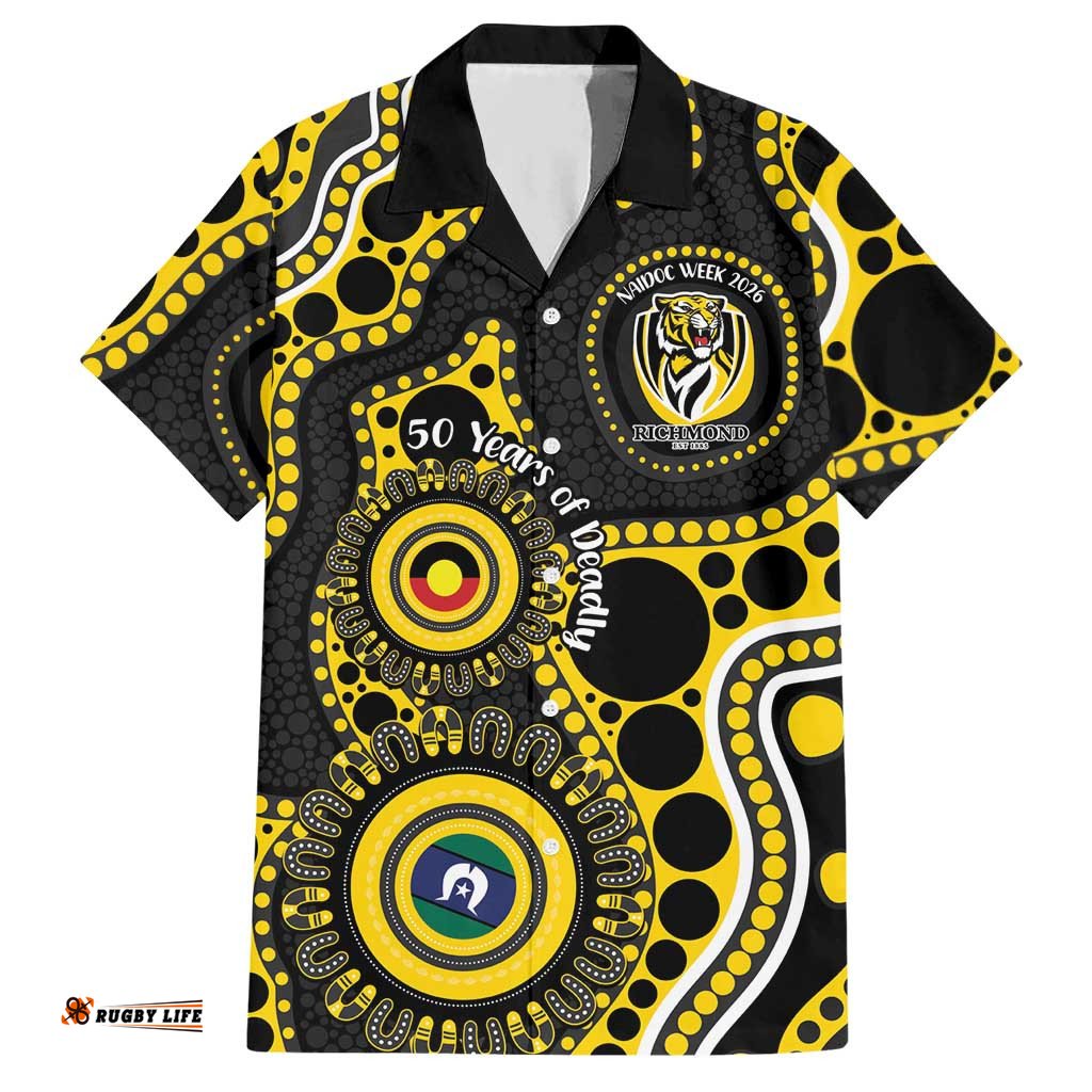 Richmond NAIDOC Week 2026 Personalised Hawaiian Shirt 50 Years of Deadly Aboriginal Art LT14