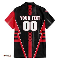 Personalized Essendon Bombers Hawaiian Shirt Modern Geometric Sports Graphic Style TS04