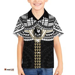 Personalized Collingwood Magpies Hawaiian Shirt Polynesian Tribal Pattern Heritage Football TS04