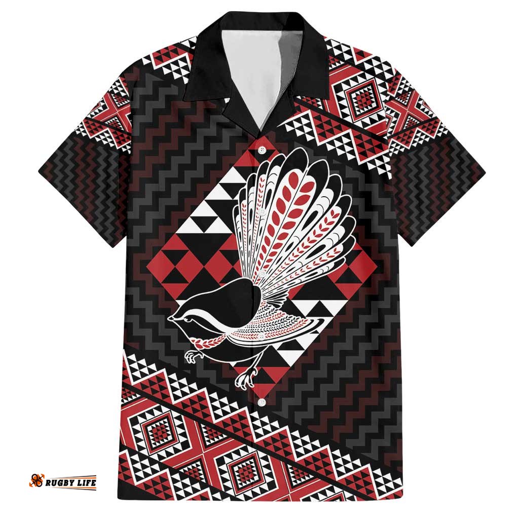 Taniko Aotearoa Hawaiian Shirt Poutama Mix Piwakawaka LT7