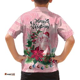 Watercolor Pink Galah Flowers Hawaiian Shirt Australia Christmas Vibes LT9
