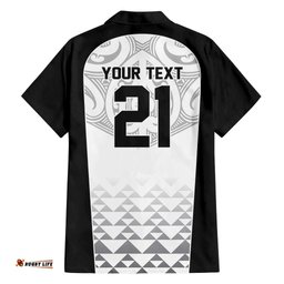 World Football 2026 New Zealand Custom Hawaiian Shirt All White Fern Maori Tribal LT9