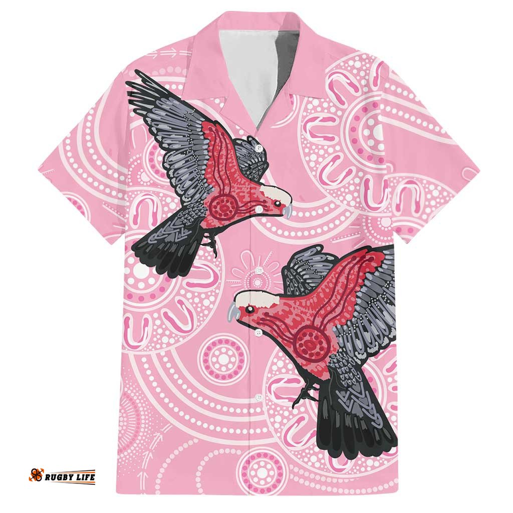 Pink Galah Aussie Aboriginal Hawaiian Shirt Soaring High LT7