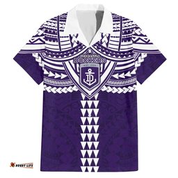 Personalized Fremantle Dockers Hawaiian Shirt Polynesian Tribal Pattern Heritage Football TS04