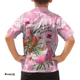 Sweet Pink Cockatoos Aussie Santa Hawaiian Shirt Australia Christmas Vibes LT9