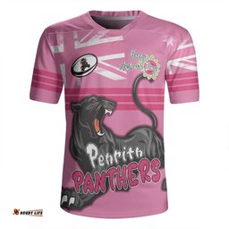 Penrith Panthers V-Neck Rugby Jerseys - Happy Australia Day We Are One And Free V2