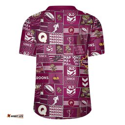 Queensland V-Neck Rugby Jerseys - Team Of Us Die Hard Fan Supporters Comic Style