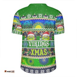 Canberra Raiders Christmas Aboriginal Custom V-Neck Rugby Jerseys - Indigenous Knitted Ugly Xmas Style V-Neck Rugby Jerseys
