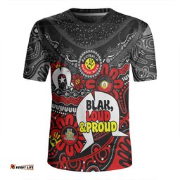 Australia V-Neck Rugby Jerseys Naidoc Week Torres Strait Symbol With Aboriginal Pattern Inspired Black