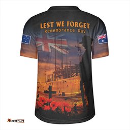 Australia V-Neck Rugby Jerseys Sunset Of Sacrifice And Remembrance Day Honor