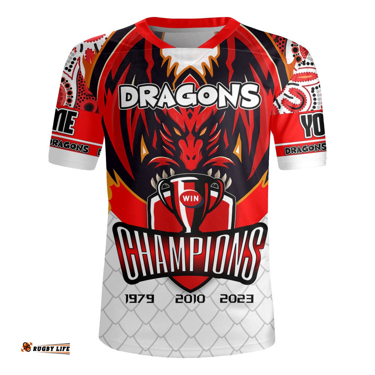 St. George Illawarra Dragons Jersey - Custom Talent Win Games But Teamwork And Intelligence Win Championships With Aboriginal Style