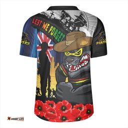 Penrith Panthers V-Neck Rugby Jerseys United In Spirit Anzac Day Tribute