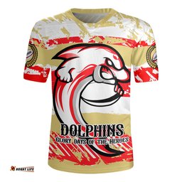 Redcliffe Dolphins V-Neck Rugby Jerseys - Theme Song Inspired