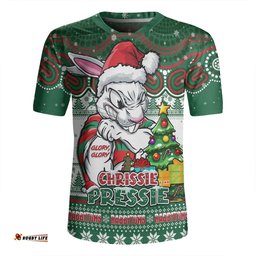 South Sydney Rabbitohs V-Neck Rugby Jerseys Aussie Ugly Christmas For Die Hard Fan Supporters