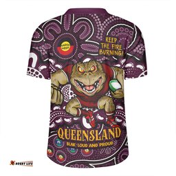 Queensland Maroons V-Neck Rugby Jerseys Custom Naidoc Week 2024 Aboriginal Pattern And Torres Strait Islander Inspired