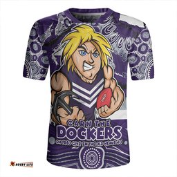 Fremantle V-Neck Rugby Jerseys Blazing Spirit Of Victory