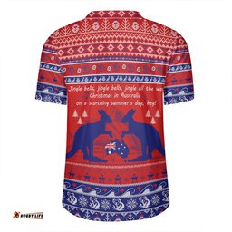Australian Christmas Carol Christmas V-Neck Rugby Jerseys - Jingle Bells Ugly Style V-Neck Rugby Jerseys