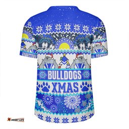 Canterbury-Bankstown Bulldogs Christmas Aboriginal Custom V-Neck Rugby Jerseys - Indigenous Knitted Ugly Xmas Style V-Neck Rugby Jerseys