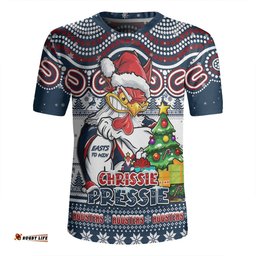 Sydney Roosters V-Neck Rugby Jerseys Aussie Ugly Christmas For Die Hard Fan Supporters