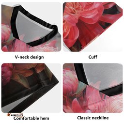 Australia Waratah V-Neck Rugby Jerseys - Waratah Oil Painting Abstract Ver1 V-Neck Rugby Jerseys