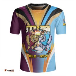 Queensland Maroons V-Neck Rugby Jerseys Custom State Of Origin 2024 Passionate Fan Born To Win QLD vs NSW