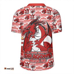 St. George Illawarra Dragons V-Neck Rugby Jerseys Champion���������s Pride Comic Style