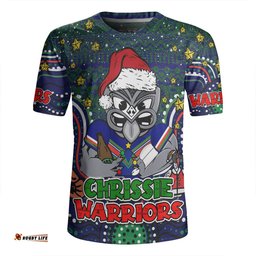 New Zealand Warriors Christmas Custom V-Neck Rugby Jerseys - Christmas Knit Patterns Vintage Jersey Ugly V-Neck Rugby Jerseys