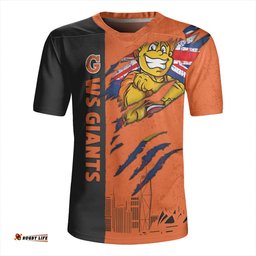GWS GIANTS V-Neck Rugby Jerseys Burning Passion Of Power Scratch Style