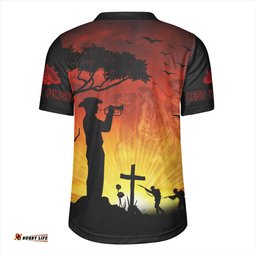 Australia V-Neck Rugby Jerseys Lest We Forget Horse Sunset