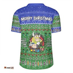 Canberra Raiders Christmas Custom V-Neck Rugby Jerseys - Chrissie Spirit V-Neck Rugby Jerseys