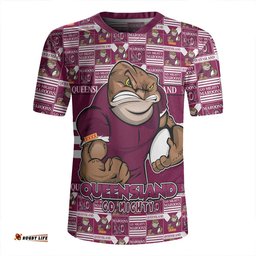 Queensland Maroons V-Neck Rugby Jerseys Champion���������s Pride Comic Style