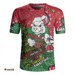 South Sydney Rabbitohs Custom V-Neck Rugby Jerseys - Let's Get Lit Chrisse Pressie V-Neck Rugby Jerseys