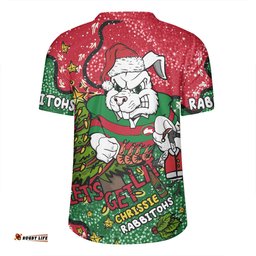 South Sydney Rabbitohs Custom V-Neck Rugby Jerseys - Let's Get Lit Chrisse Pressie V-Neck Rugby Jerseys
