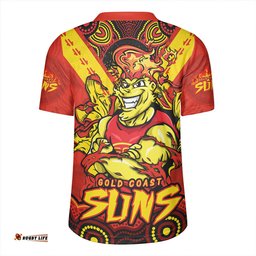 Gold Coast SUNS V-Neck Rugby Jerseys Ripped Legacy Of The Game