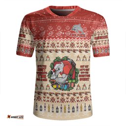 Redcliffe Dolphins Christmas Custom V-Neck Rugby Jerseys - Chrissie Spirit V-Neck Rugby Jerseys