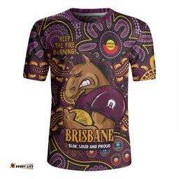 Brisbane Broncos V-Neck Rugby Jerseys Custom Naidoc Week 2024 Aboriginal Pattern And Torres Strait Islander Inspired