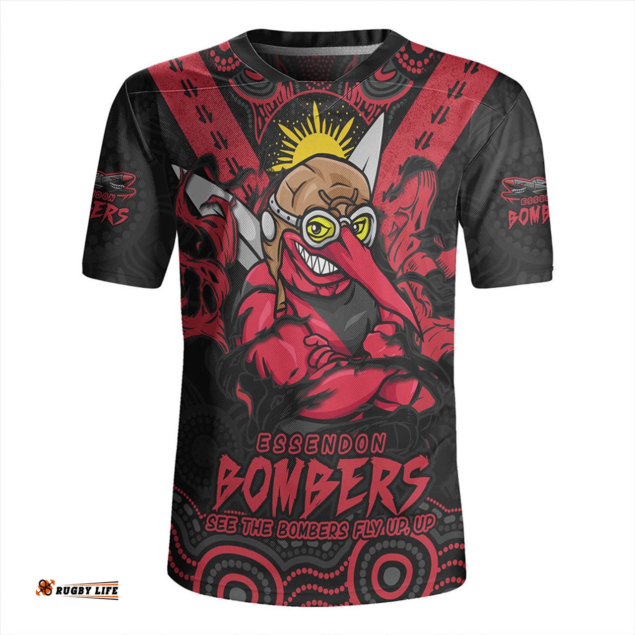 Essendon V-Neck Rugby Jerseys Ripped Legacy Of The Game