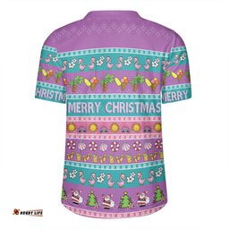 Australia Christmas Custom Aussie Christmas Flamingo Summer Vibes Purple Rugby Jersey