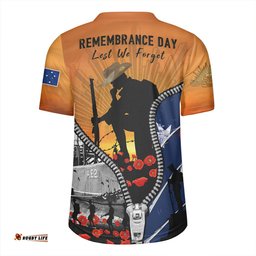 Australia Lest We Forget Honoring Our Heroes On Remembrance Day Rugby Jersey