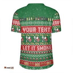 Australia Christmas Custom Merry BBQMax Let It Smoke Rugby Jersey