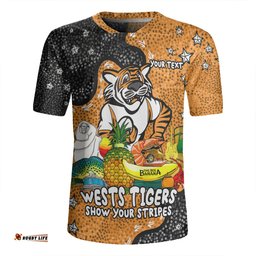 Wests Tigers Custom V-Neck Rugby Jerseys - Australian Big Things V-Neck Rugby Jerseys