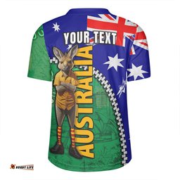 Australia Custom Kangaroo Happy Australia Day Rugby Jersey